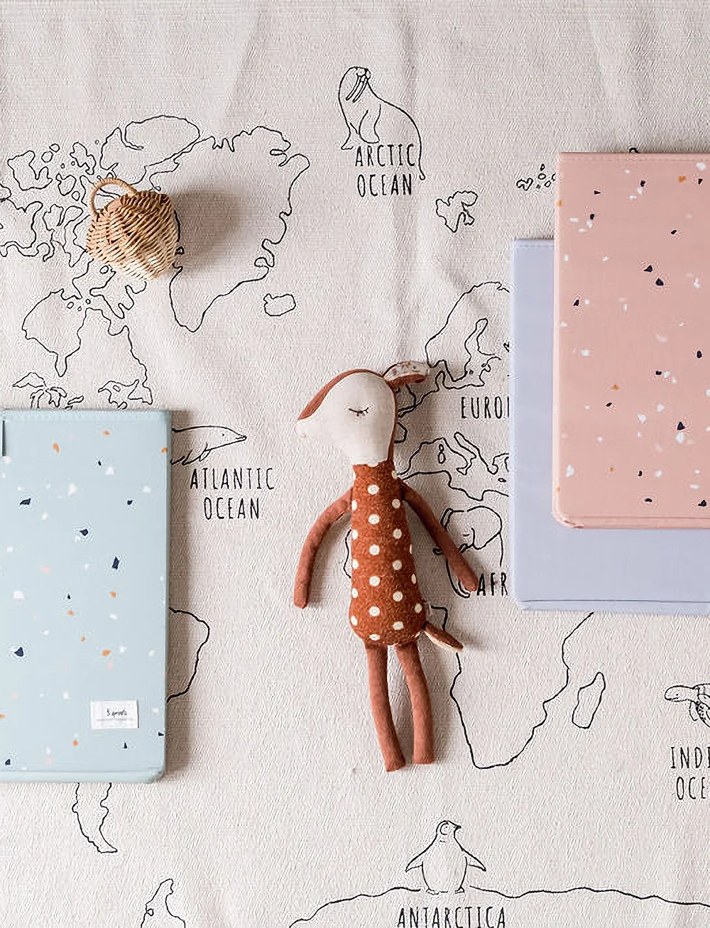 3 Sprouts - 3 Sprouts Storage Box, Terrazzo/Clay - aufbewahrungsboxen - clay - 4