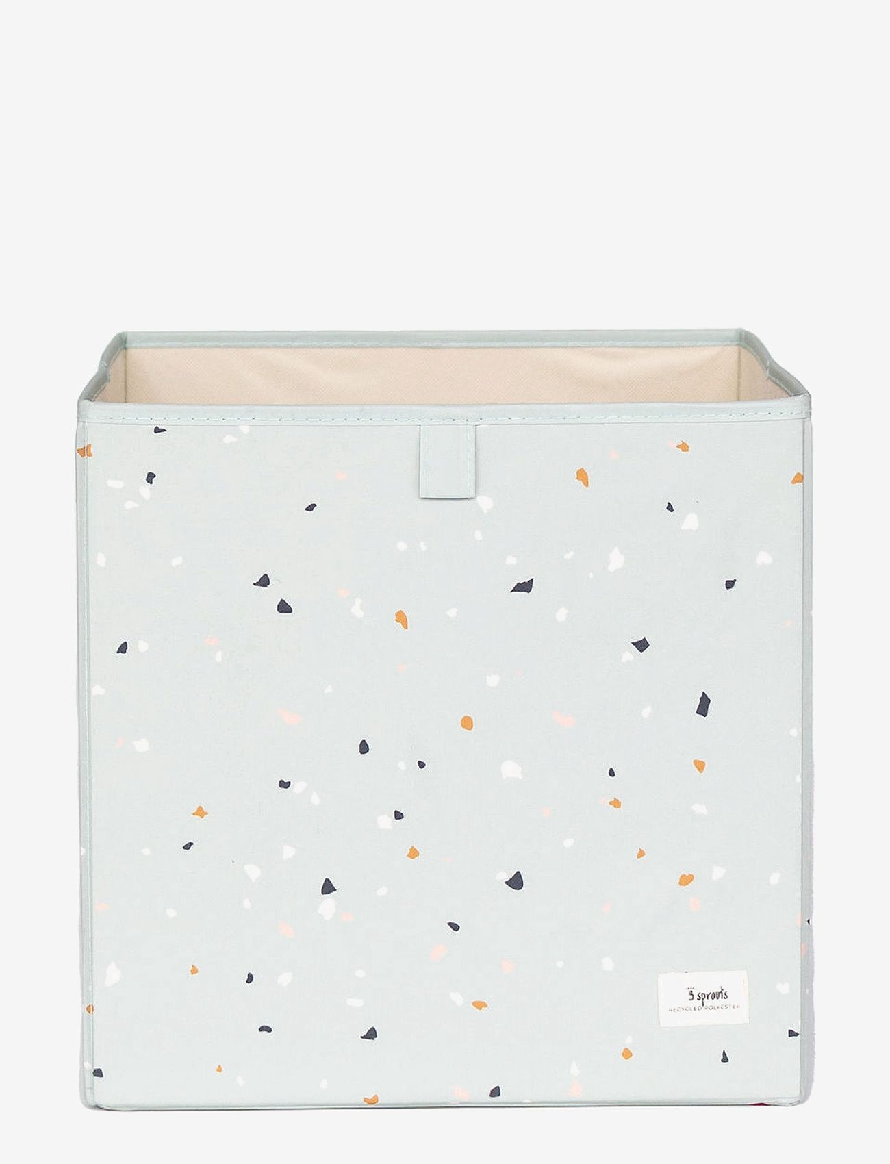 3 Sprouts - 3 Sprouts Storage Box, Terrazzo/Green - opbevaringskasser - green - 0