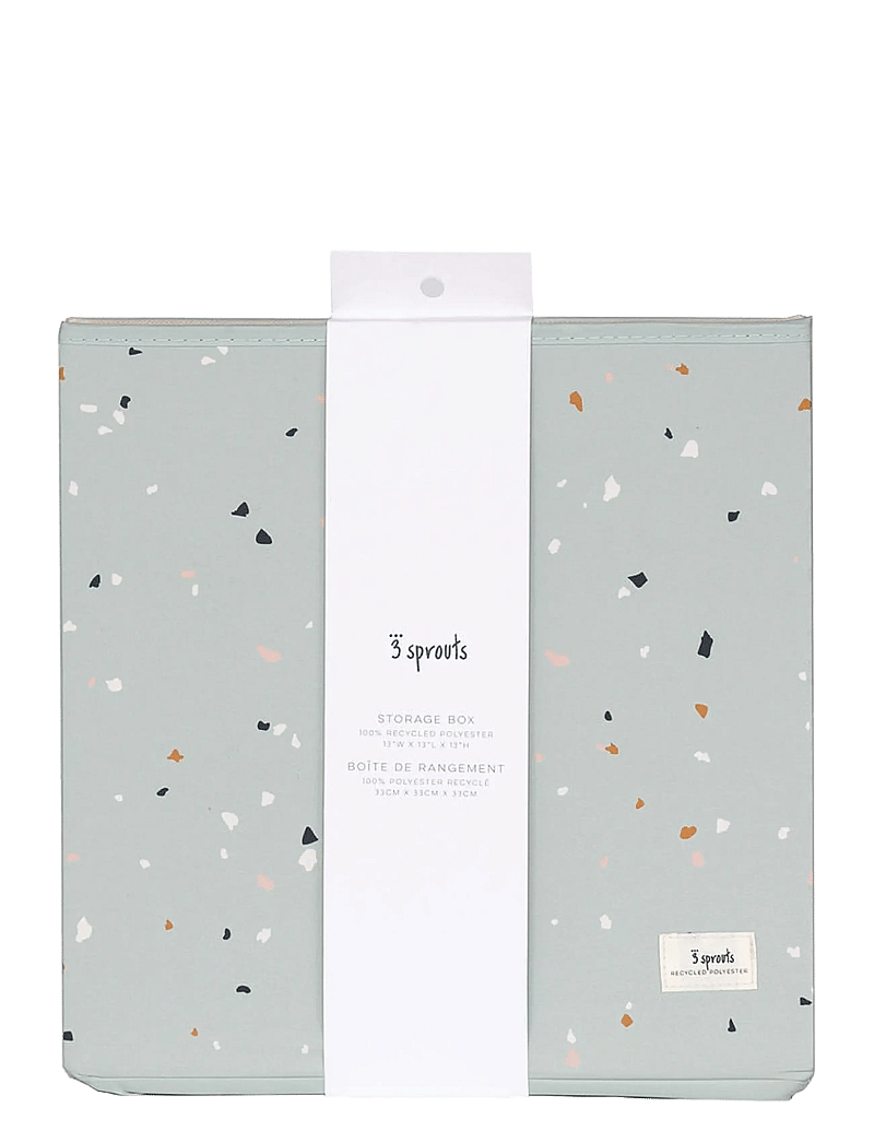 3 Sprouts - 3 Sprouts Storage Box, Terrazzo/Green - storage boxes - green - 1