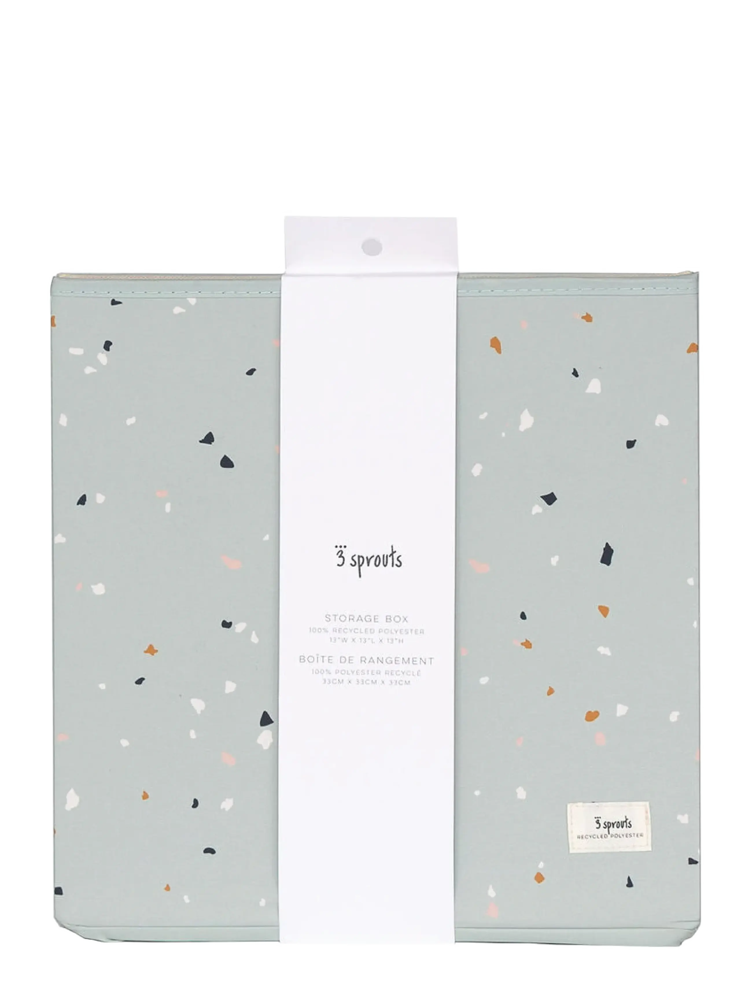 3 Sprouts - 3 Sprouts Storage Box, Terrazzo/Green - green - 1