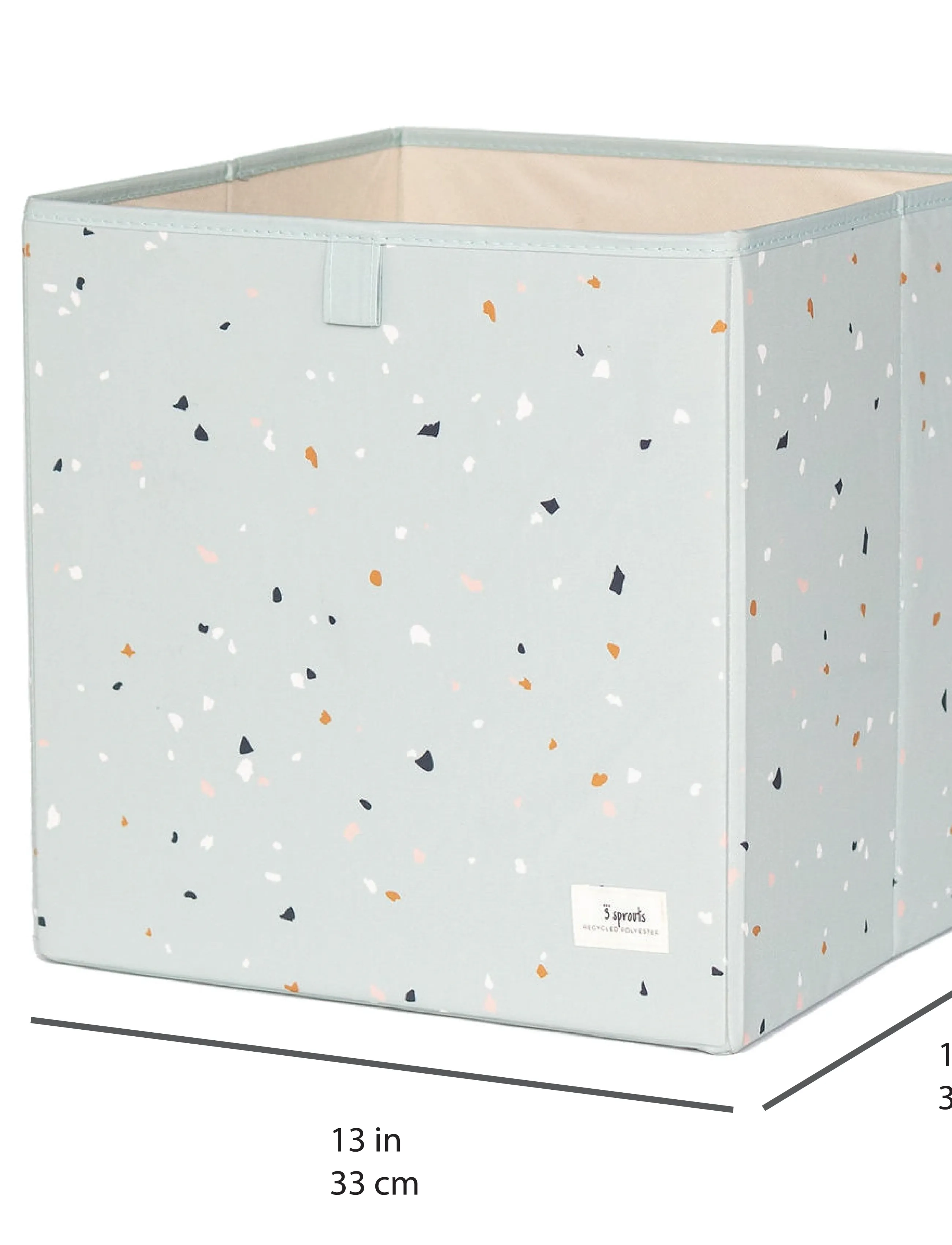 3 Sprouts - 3 Sprouts Storage Box, Terrazzo/Green - green - 5