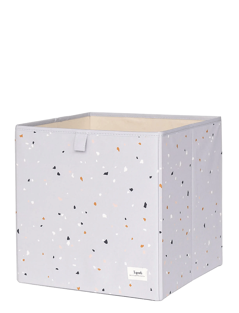 3 Sprouts - 3 Sprouts Storage Box, Terrazzo/Light gray - aufbewahrungsboxen - grey - 1