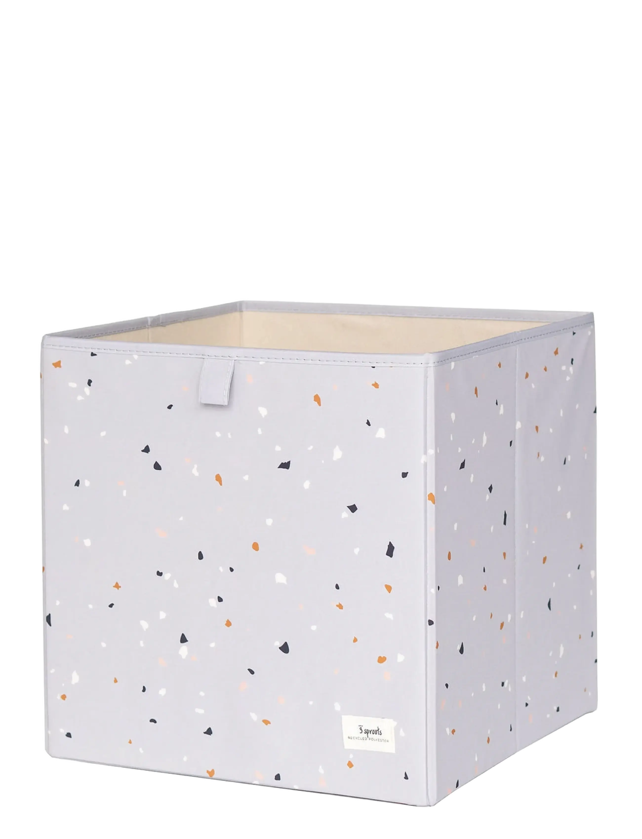 3 Sprouts - 3 Sprouts Storage Box, Terrazzo/Light gray - opbevaringskasser - grey - 1