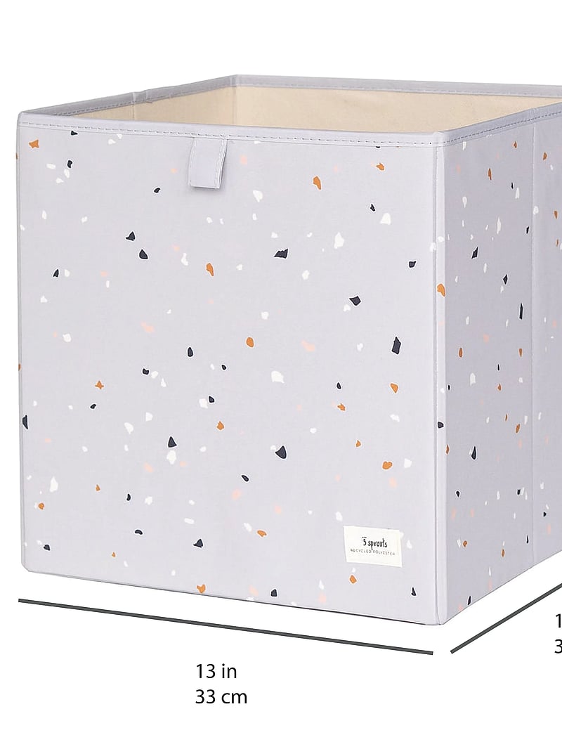 3 Sprouts - 3 Sprouts Storage Box, Terrazzo/Light gray - aufbewahrungsboxen - grey - 3