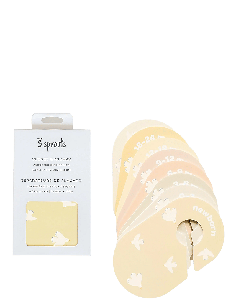 3 Sprouts - 3 Sprouts Closet Divider (8 pcs.), Bird - hooks & hangers - multi coloured - 1