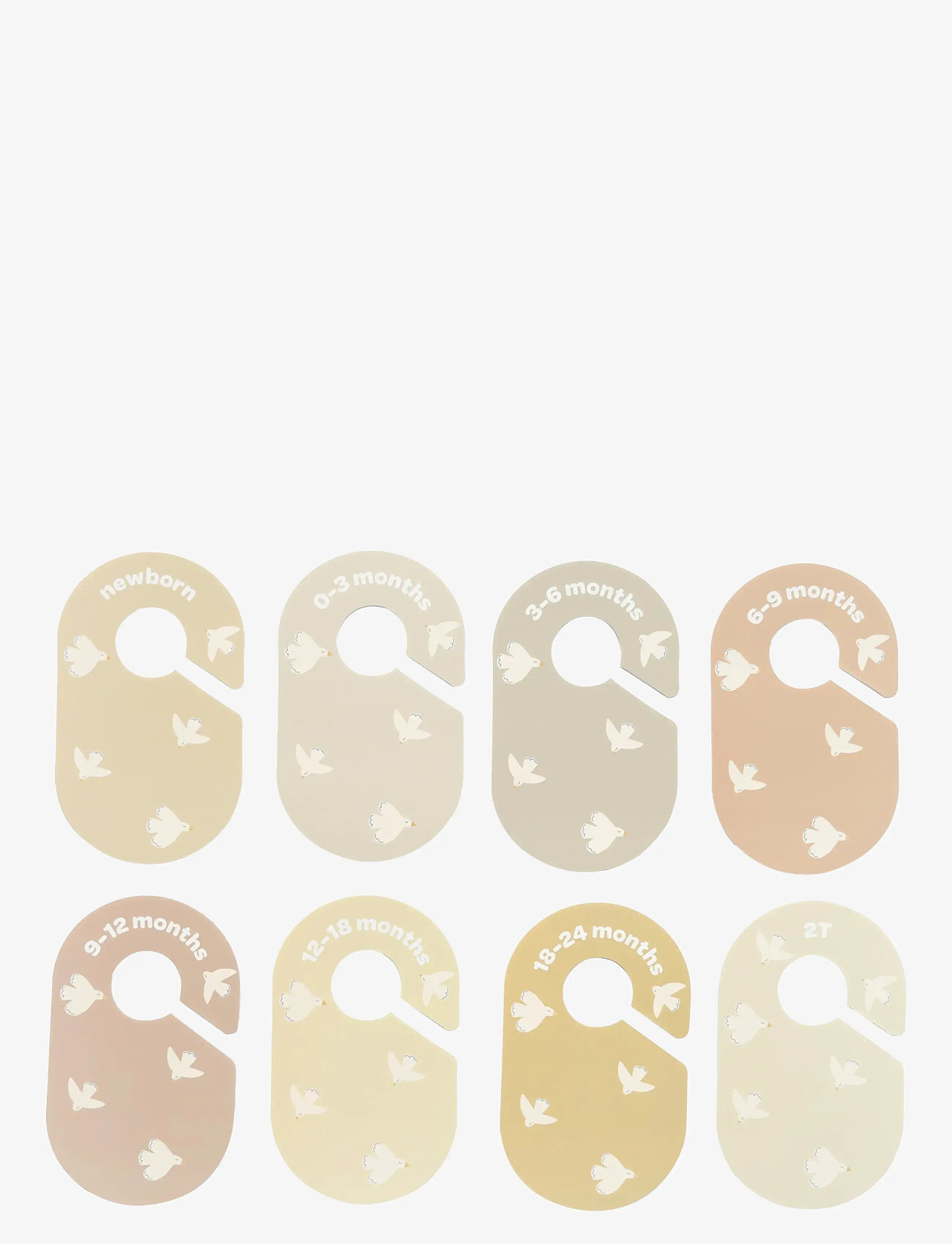 3 Sprouts - 3 Sprouts Closet Divider (8 pcs.), Bird - hooks & hangers - multi coloured - 2