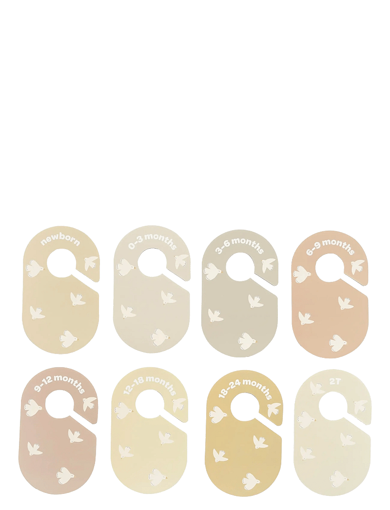 3 Sprouts - 3 Sprouts Closet Divider (8 pcs.), Bird - hooks & hangers - multi coloured - 2