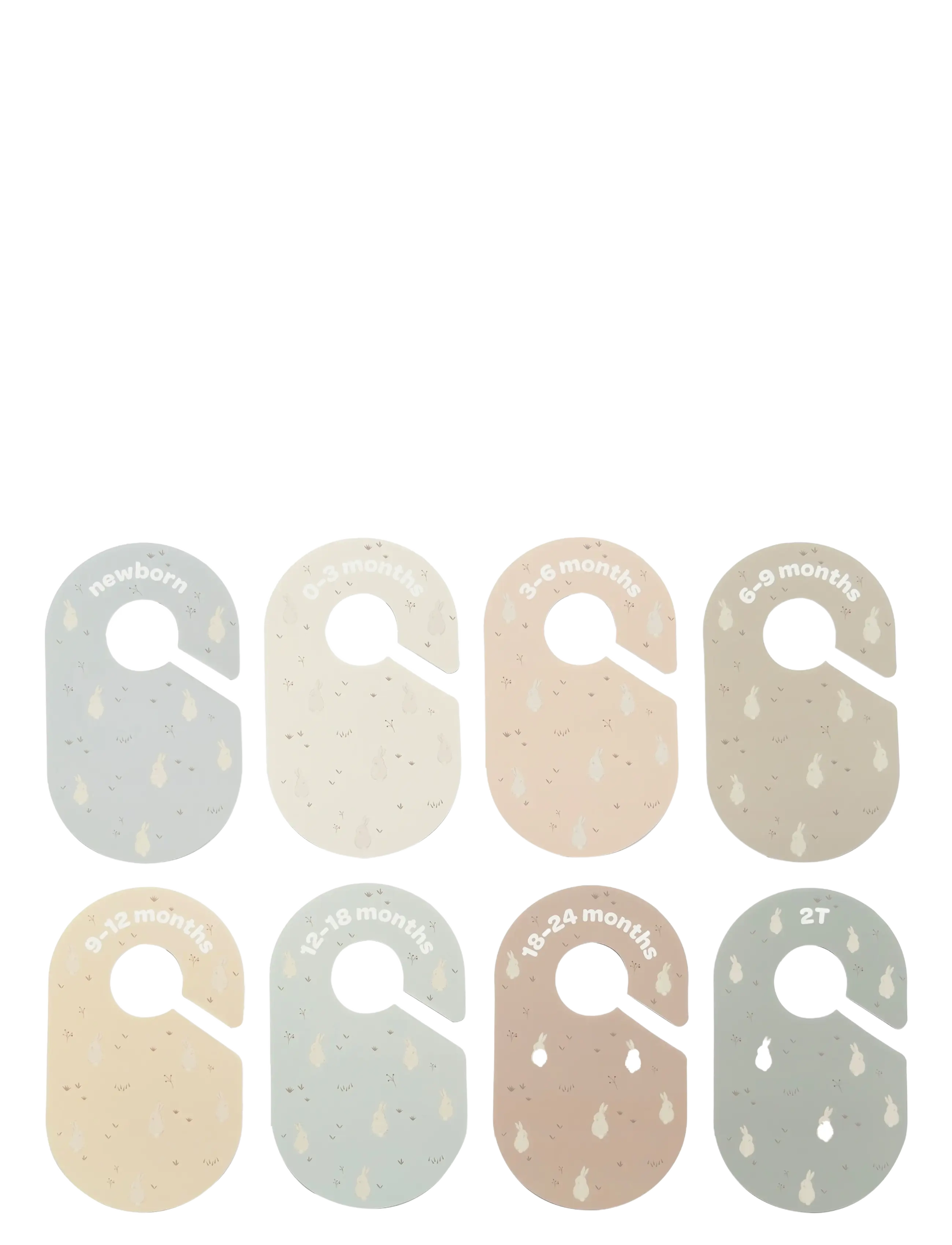 3 Sprouts - 3 Sprouts Closet Divider (8 pcs.), Rabbit - krokar och galgar - multi coloured - 2