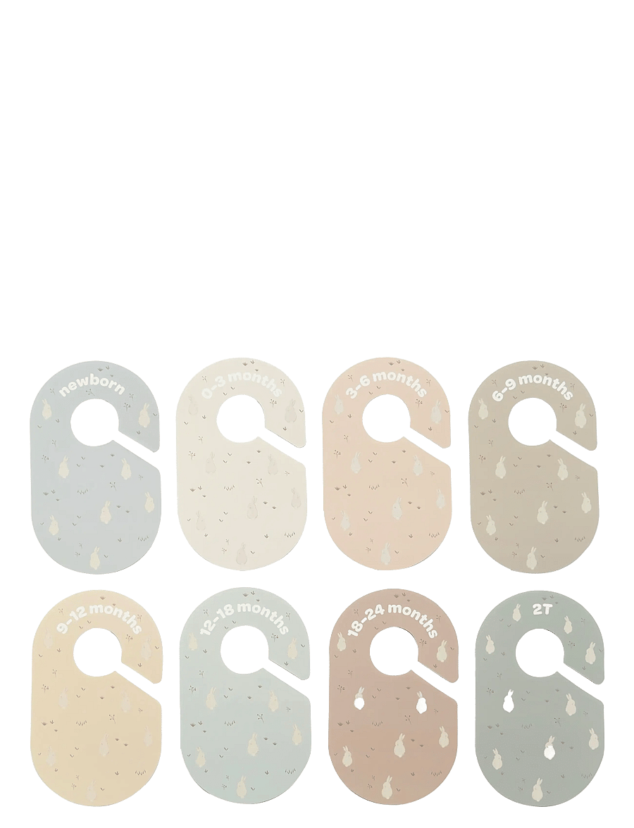3 Sprouts - 3 Sprouts Closet Divider (8 pcs.), Rabbit - krokar och galgar - multi coloured - 2