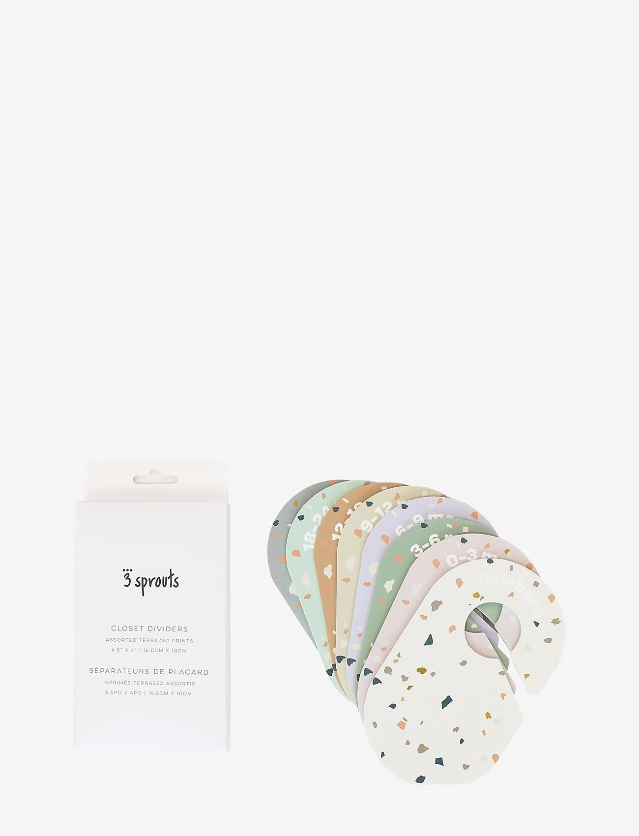 3 Sprouts - 3 Sprouts Closet divider, Terrazzo - krokar och galgar - terrazzo - 1