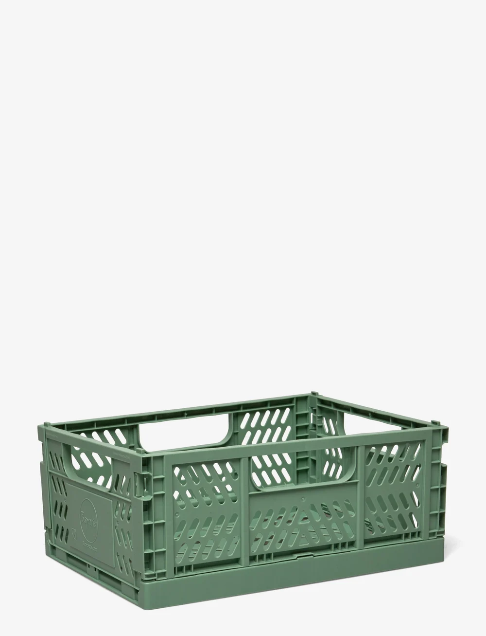 3 Sprouts - Modern Folding Crate - Medium - storage boxes - green - 0