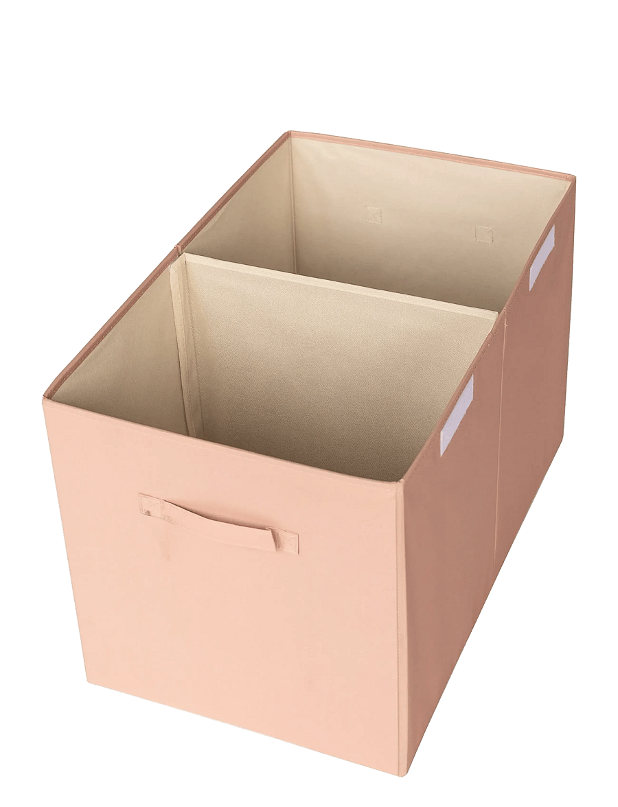 3 Sprouts - 3 Sprouts Storage Box with Lid, Clay - opbergdozen - pink - 2