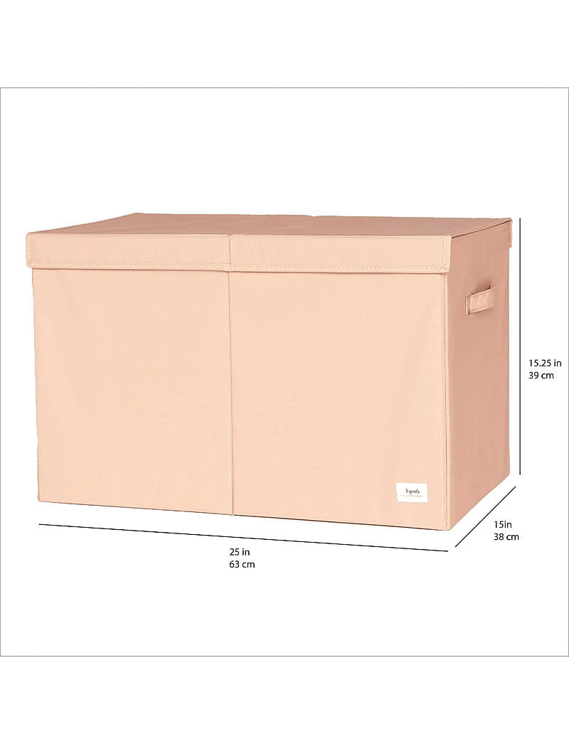 3 Sprouts - 3 Sprouts Storage Box with Lid, Clay - opbevaringskasser - pink - 4
