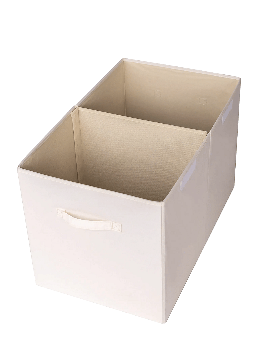 3 Sprouts - 3 Sprouts Storage Box with Lid, Cream - förvaringslådor - beige - 2