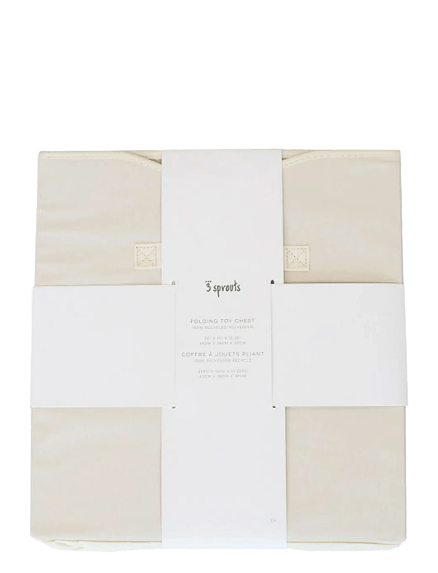 3 Sprouts - 3 Sprouts Storage Box with Lid, Cream - förvaringslådor - beige - 3