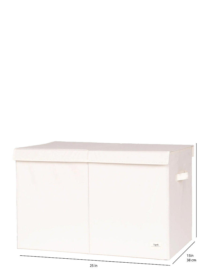 3 Sprouts - 3 Sprouts Storage Box with Lid, Cream - förvaringslådor - beige - 4