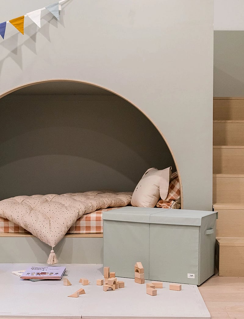 3 Sprouts - 3 Sprouts Storage Box with Lid, Green - förvaringslådor - green - 0