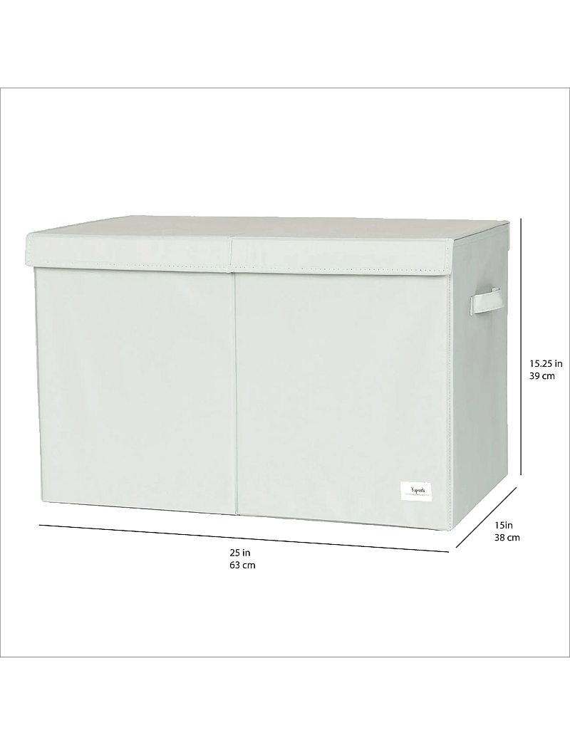 3 Sprouts - 3 Sprouts Storage Box with Lid, Green - förvaringslådor - green - 4