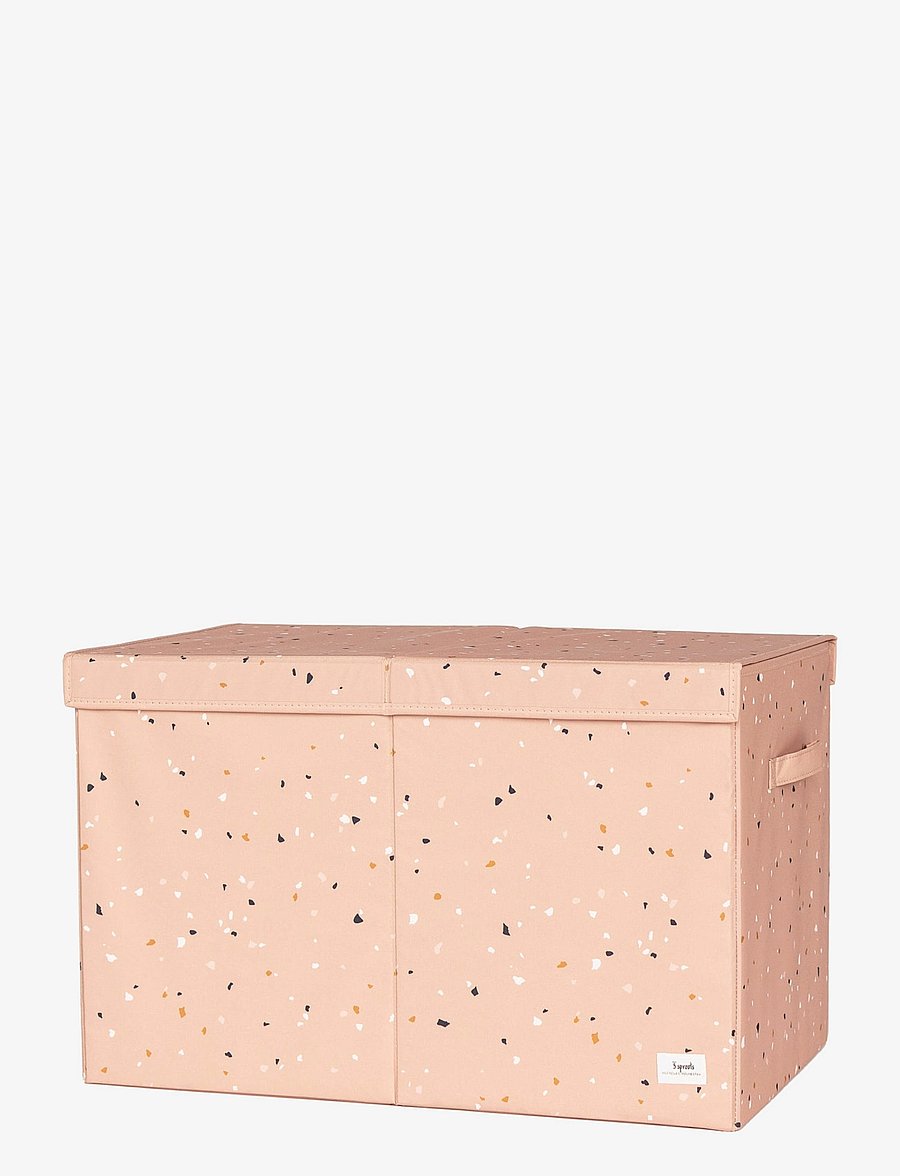 3 Sprouts - 3 Sprouts Folding toy chest, Terrazzo/Clay - daiktų laikymo dėžės - clay - 0