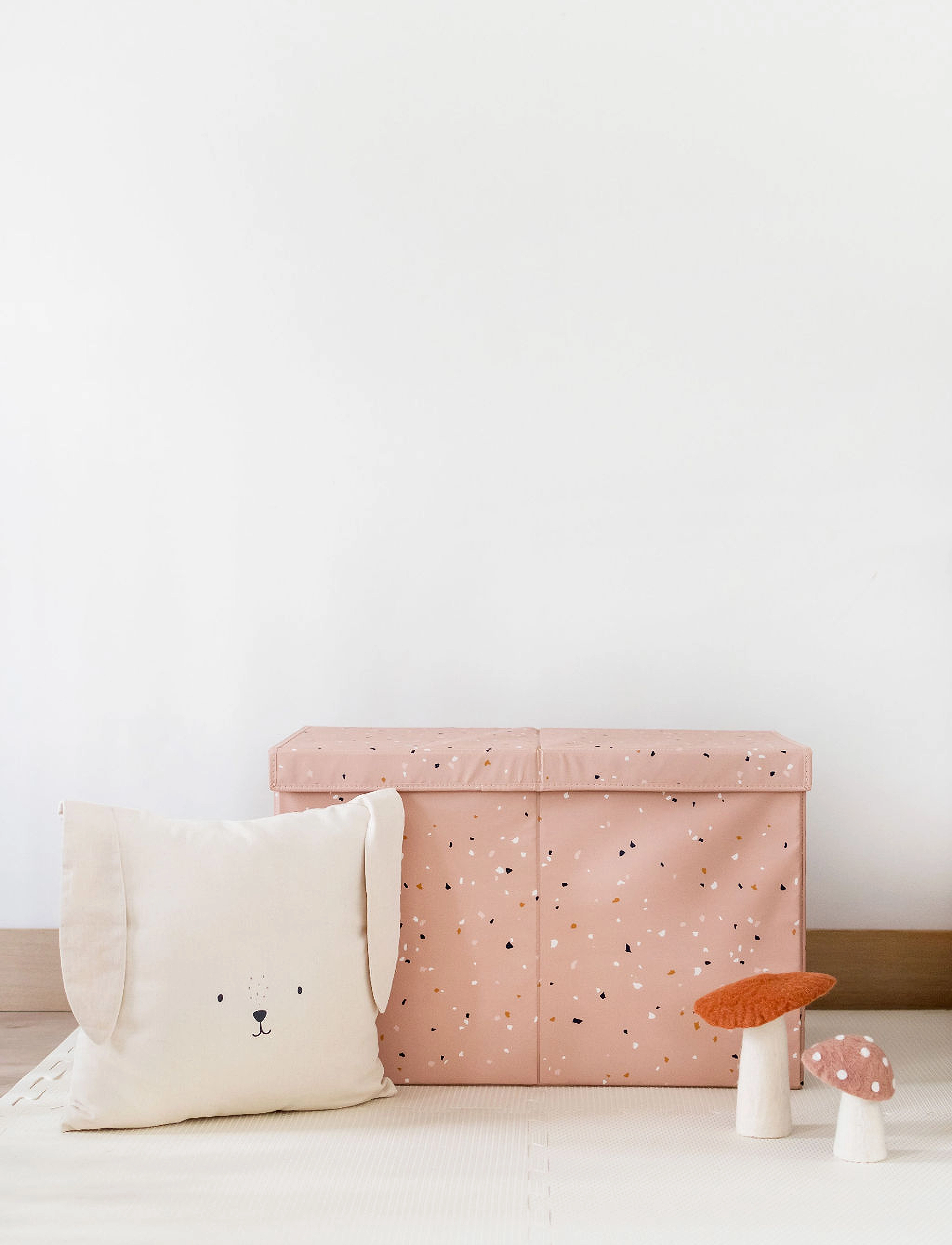 3 Sprouts - 3 Sprouts Folding toy chest, Terrazzo/Clay - daiktų laikymo dėžės - clay - 3