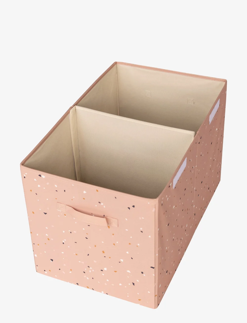 3 Sprouts - 3 Sprouts Folding toy chest, Terrazzo/Clay - aufbewahrungsboxen - clay - 1