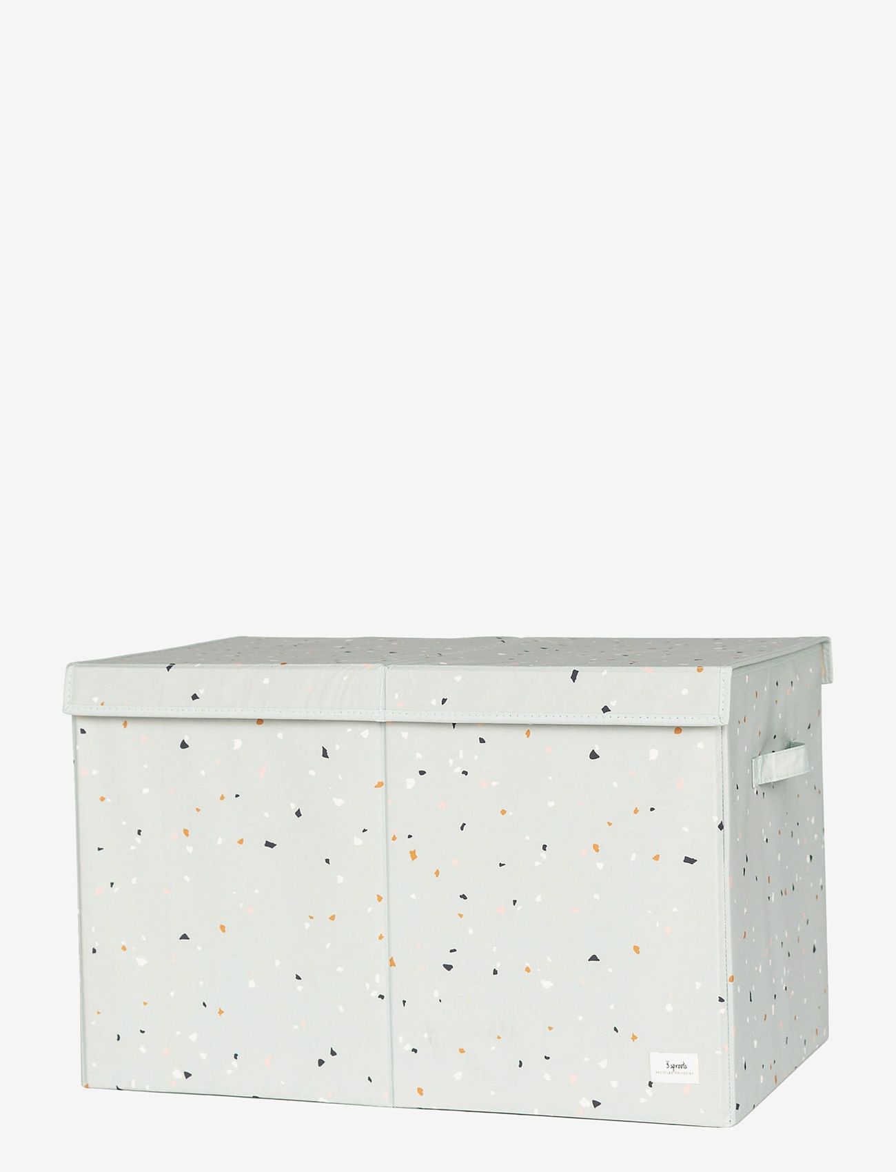 3 Sprouts - 3 Sprouts Folding toy chest, Terrazzo/Green - hoiukastid - green - 0