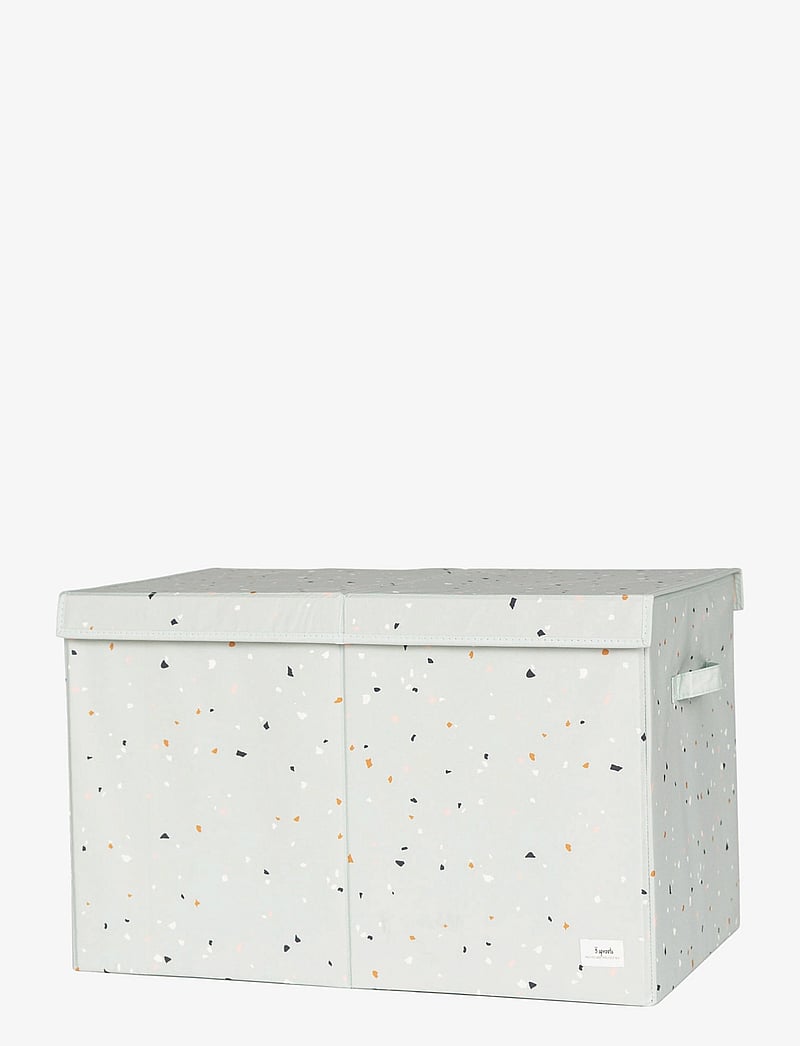 3 Sprouts - 3 Sprouts Folding toy chest, Terrazzo/Green - hoiukastid - green - 0