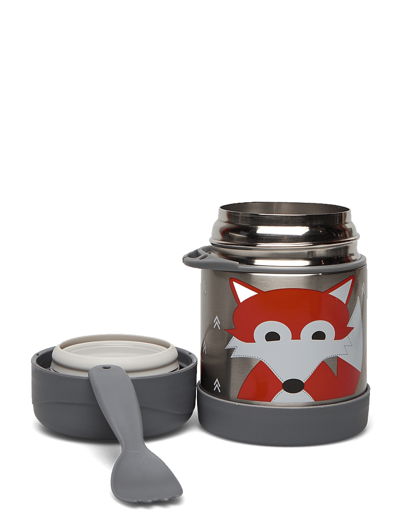 3 Sprouts - Thermo Lunchbox - gray - fox - 1