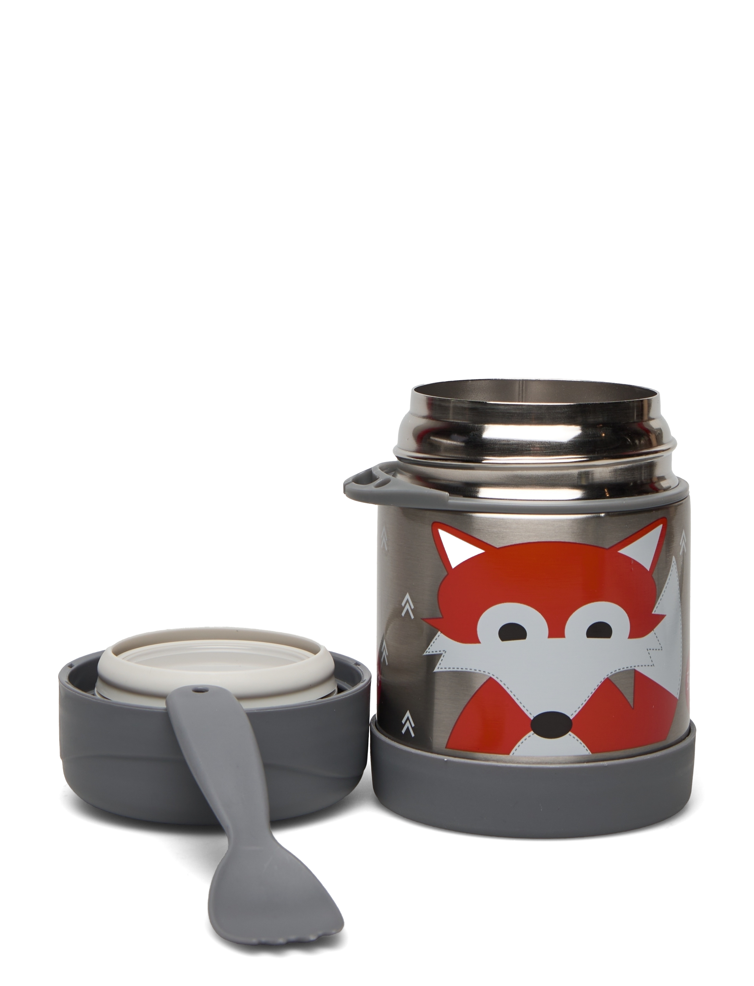 3 Sprouts - Thermo Lunchbox - gray - fox - 1