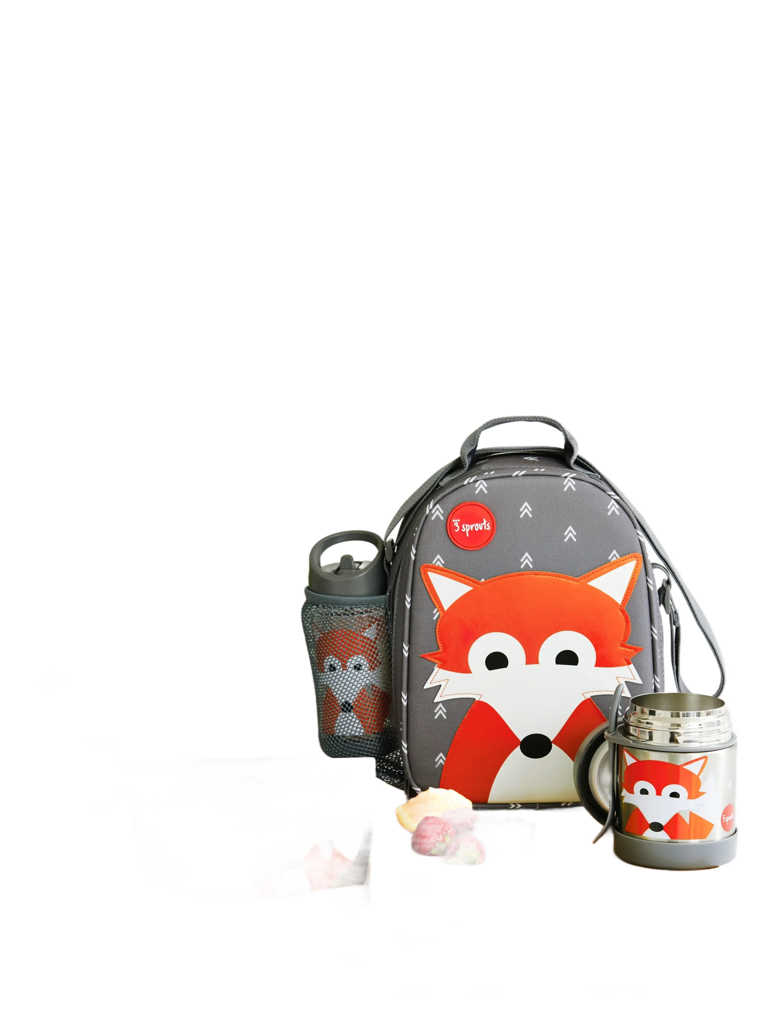 3 Sprouts - Thermo Lunchbox - gray - fox - 3