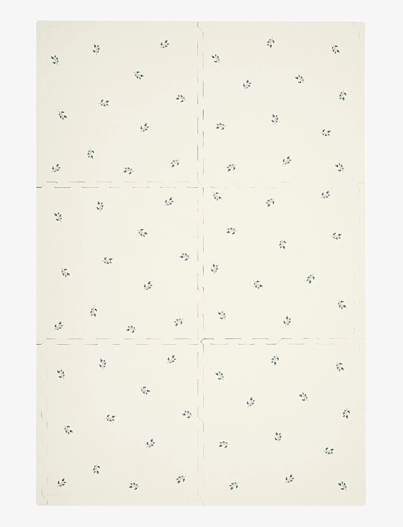 3 Sprouts - 3 Sprouts Floor Puzzle, Blueberry Ivory - rektangulære tæpper - beige - 2