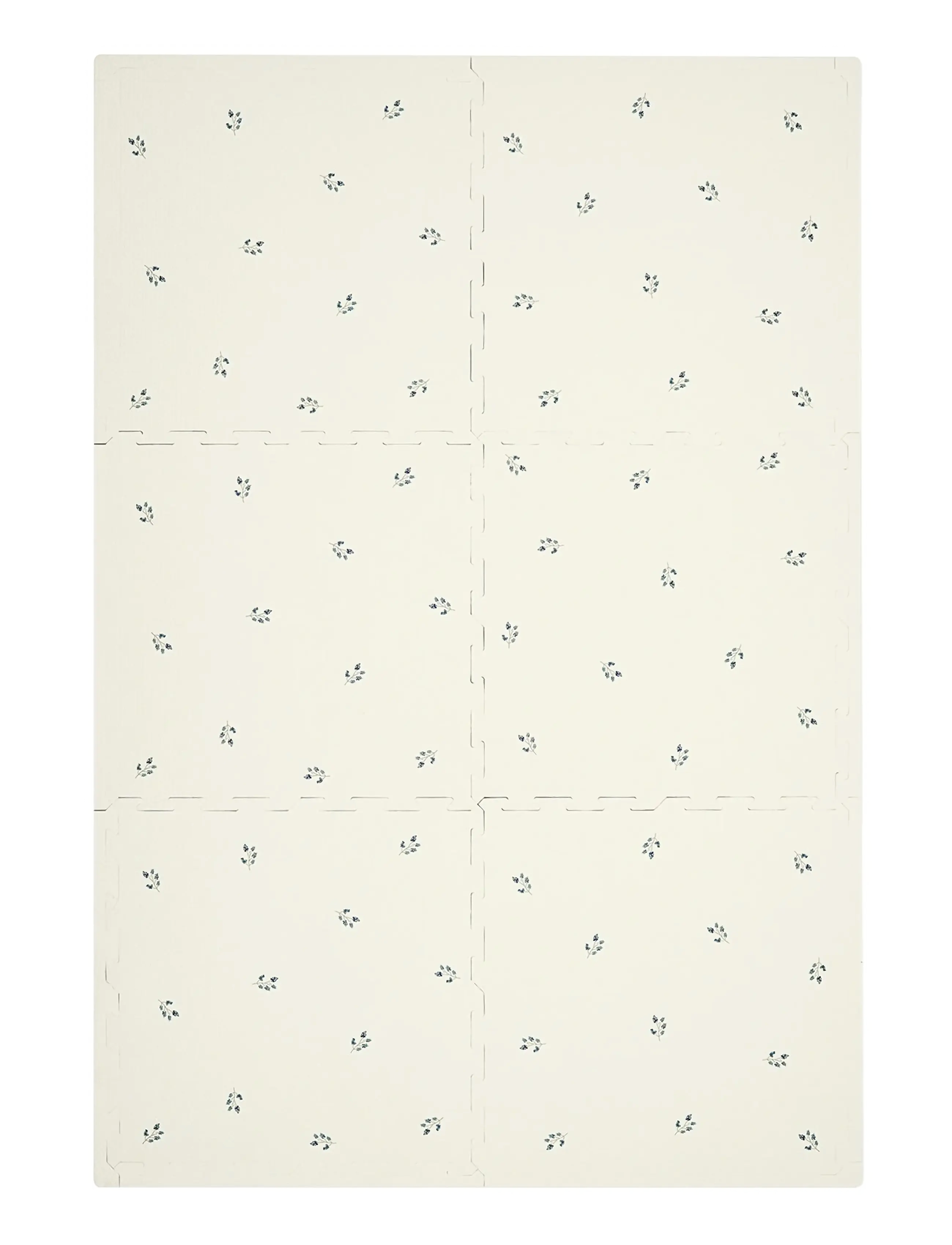 3 Sprouts - 3 Sprouts Floor Puzzle, Blueberry Ivory - mattor - beige - 2