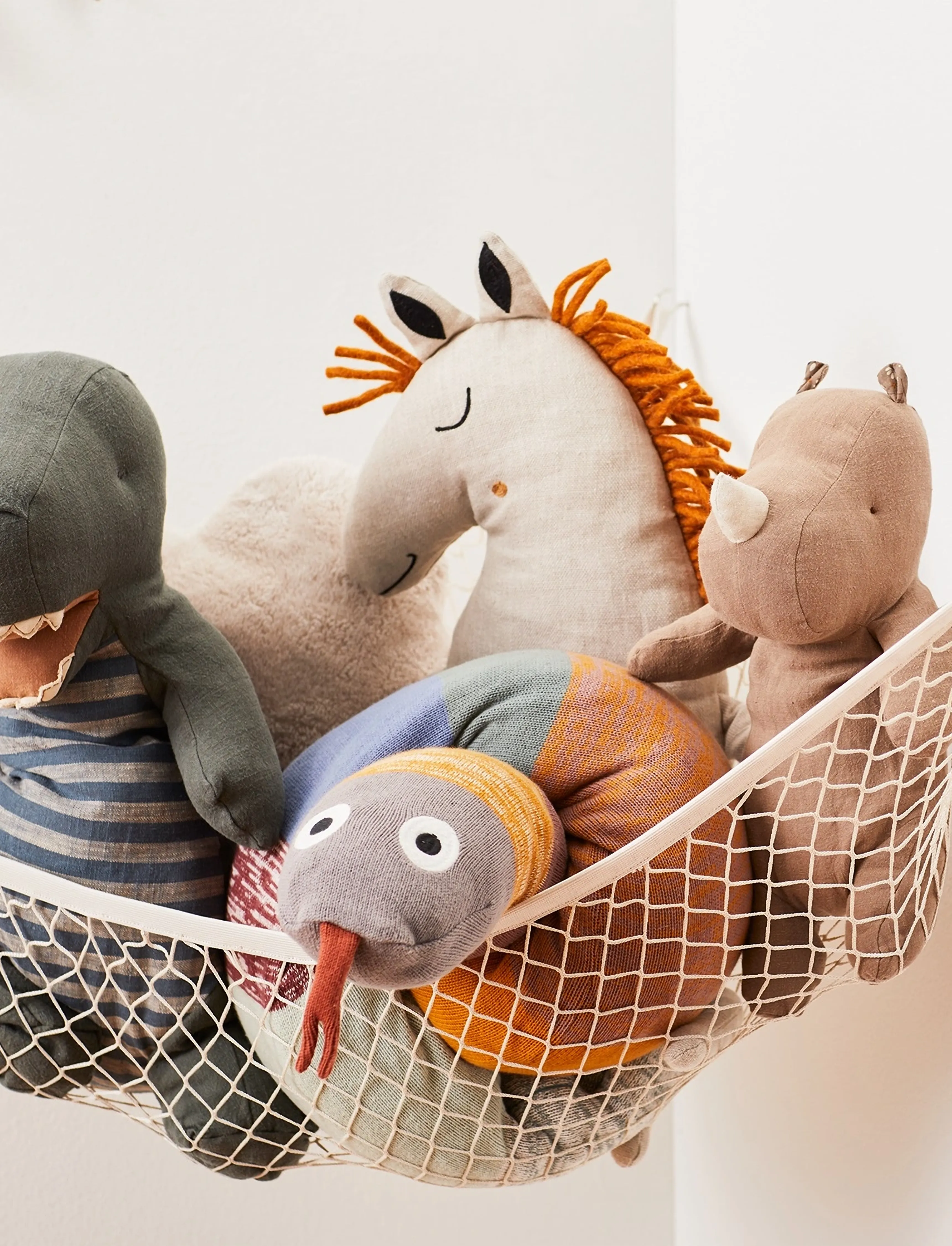3 Sprouts - 3 Sprouts Toy Hammock, Beige - beige - 4