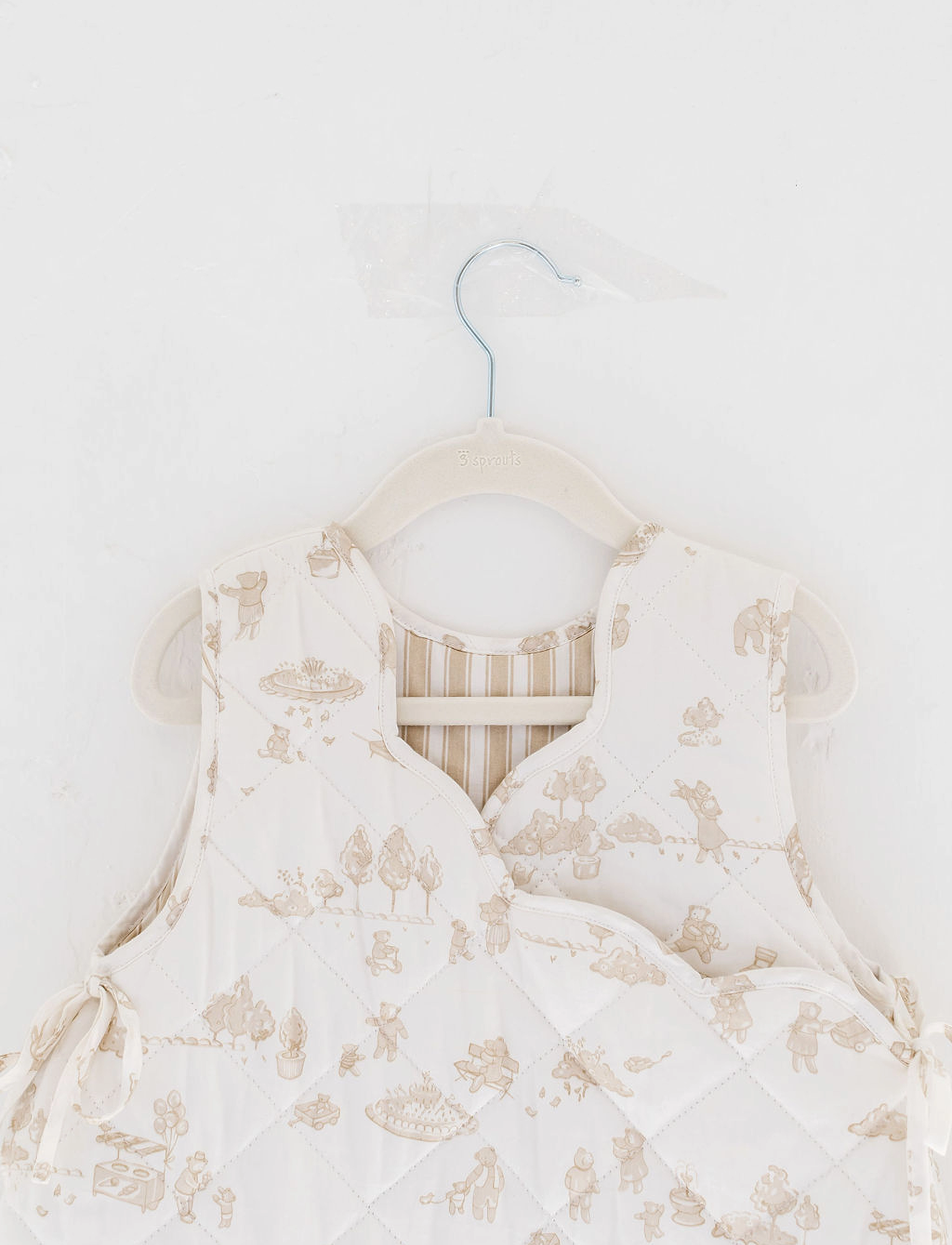 3 Sprouts - 3 Sprouts Velvet Hangers (15 pcs.), Cream - cream - 4