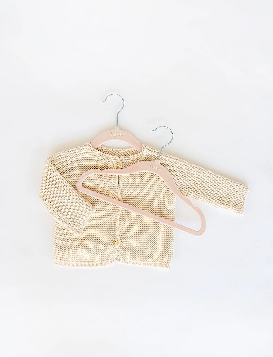 3 Sprouts - 3 Sprouts Velvet Hangers (15 pcs.), Pink - crochets et suspensions - pink - 3