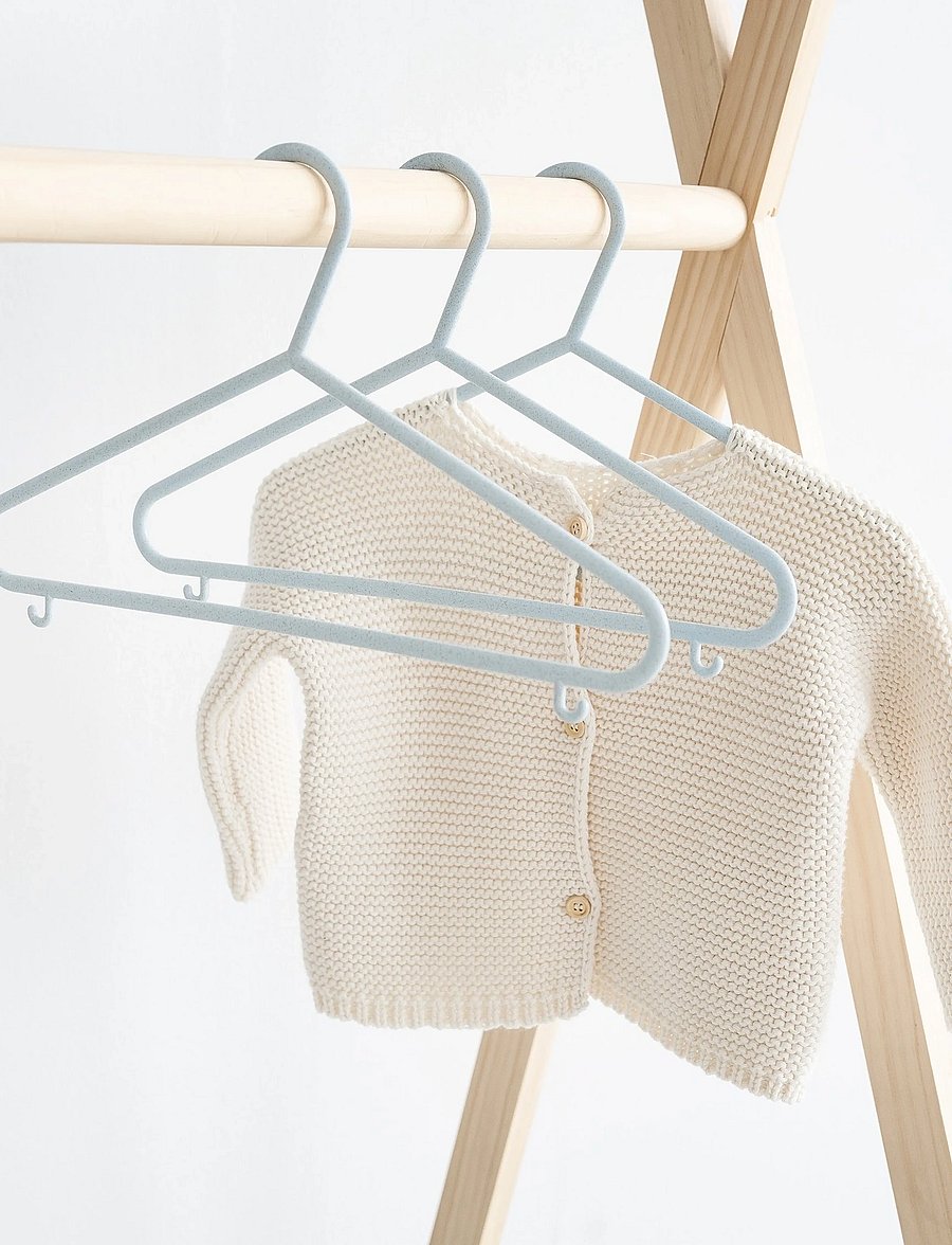 3 Sprouts - 3 Sprouts Wheat Straw Hangers (15 pcs.), Blue - blue - 0