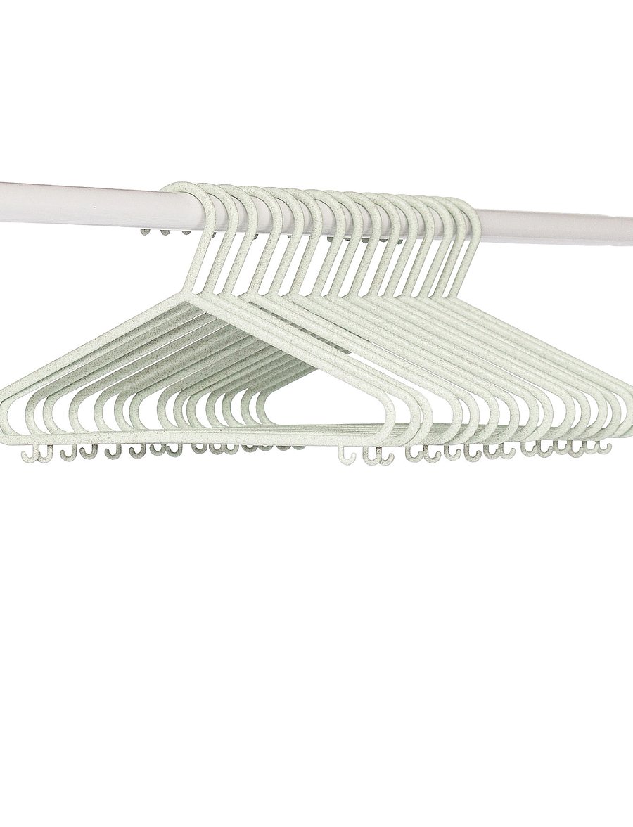 3 Sprouts - 3 Sprouts Wheat straw hanger (Set of 15), Green - haken und aufhänger - green - 3