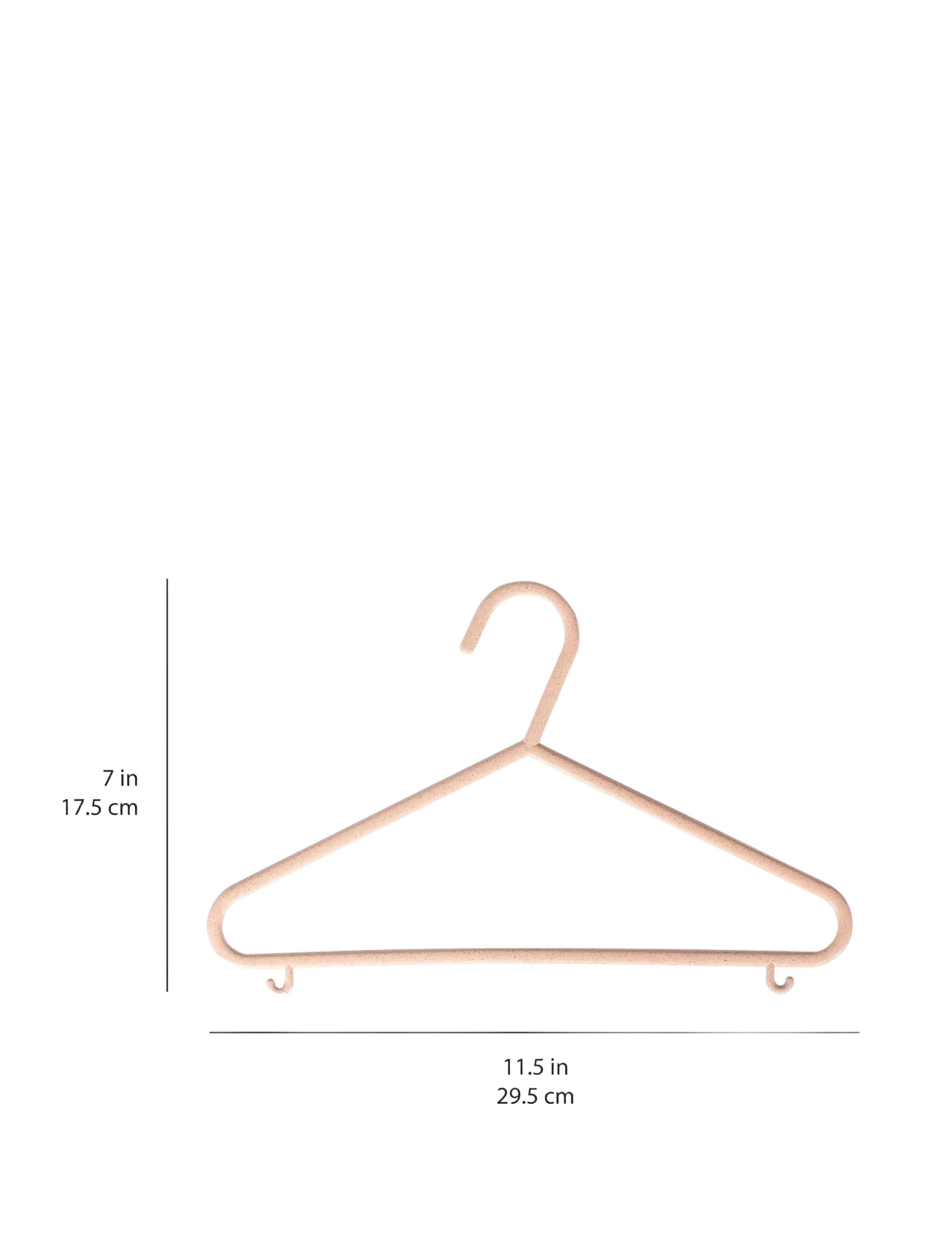 3 Sprouts - 3 Sprouts Wheat straw hanger (Set of 15), Pink - Āķi un pakaramie - pink - 1