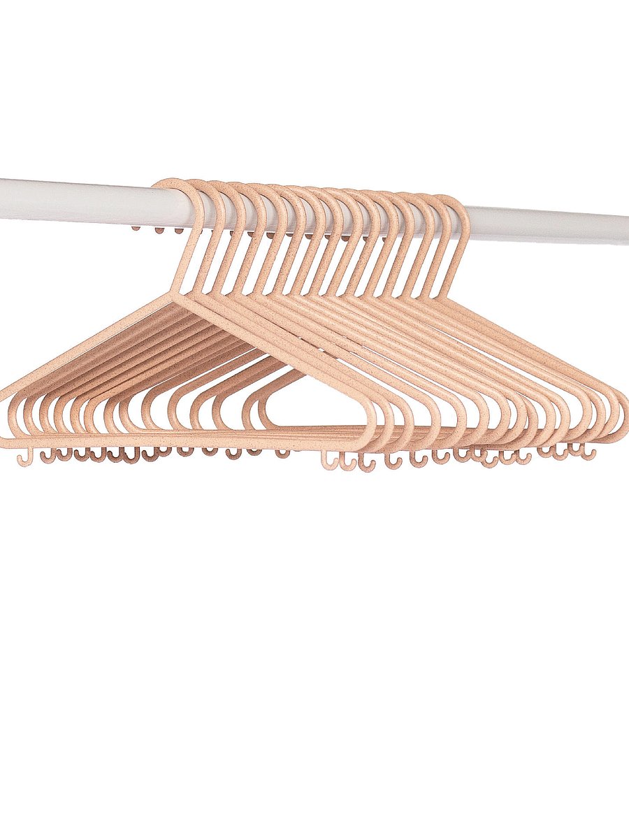 3 Sprouts - 3 Sprouts Wheat straw hanger (Set of 15), Pink - haken und aufhänger - pink - 4