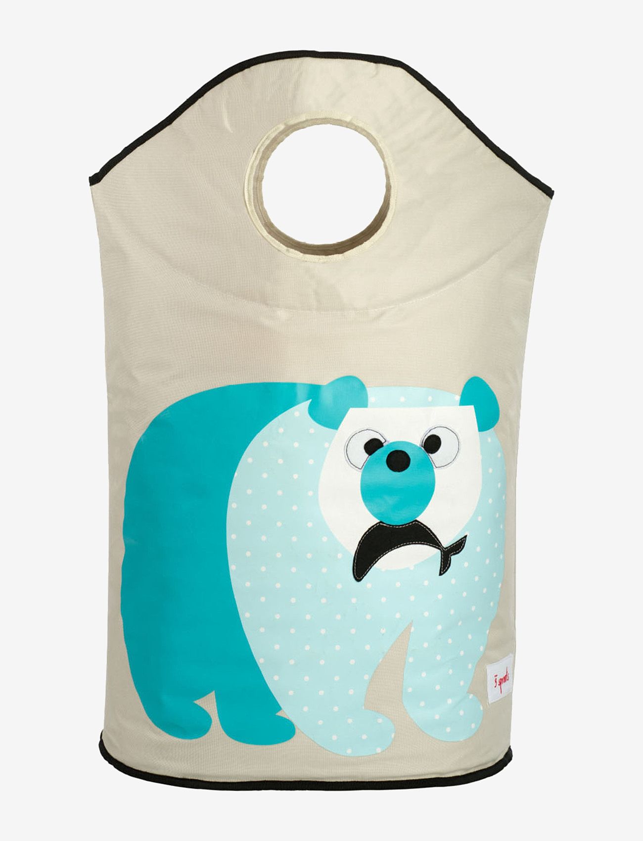 3 Sprouts - Laundry Basket - opbevaringskurve - blue - polar bear - 1