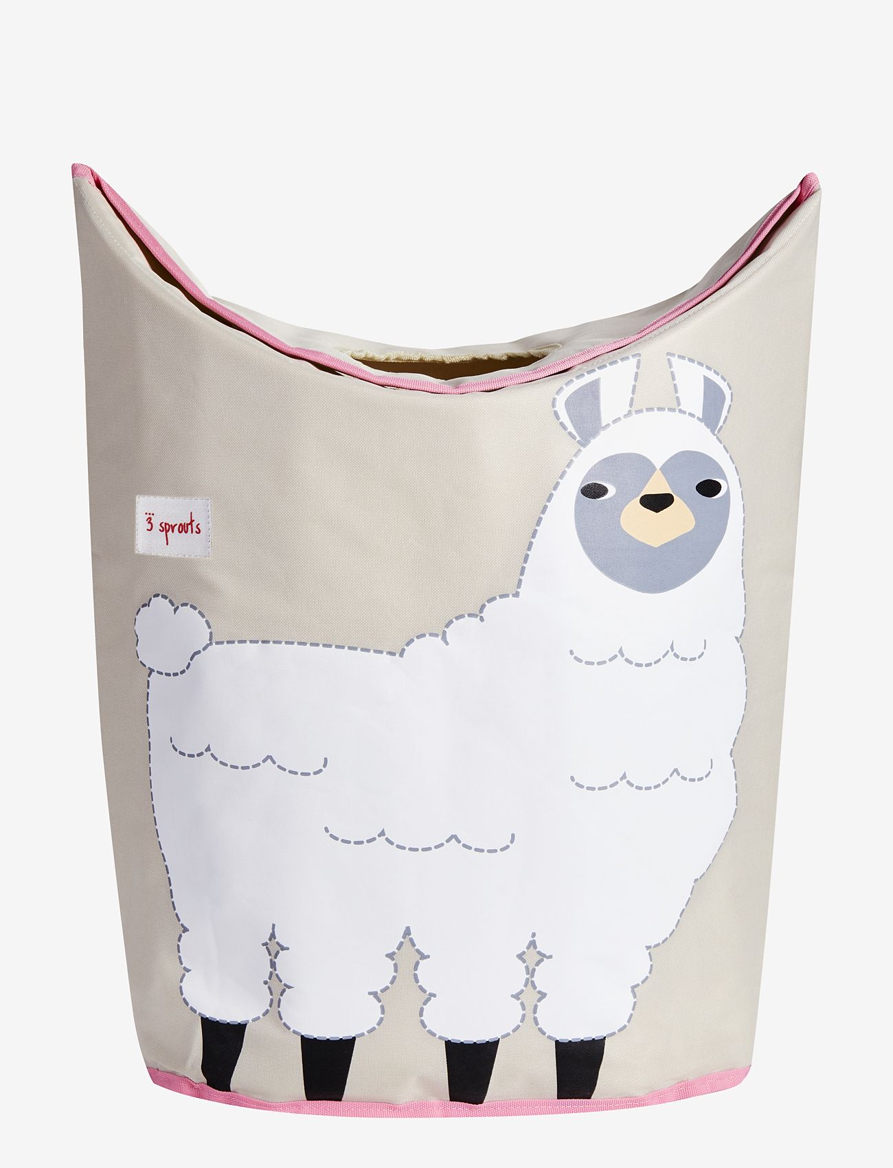 3 Sprouts - Laundry Basket - förvaringskorgar - white - llama - 0