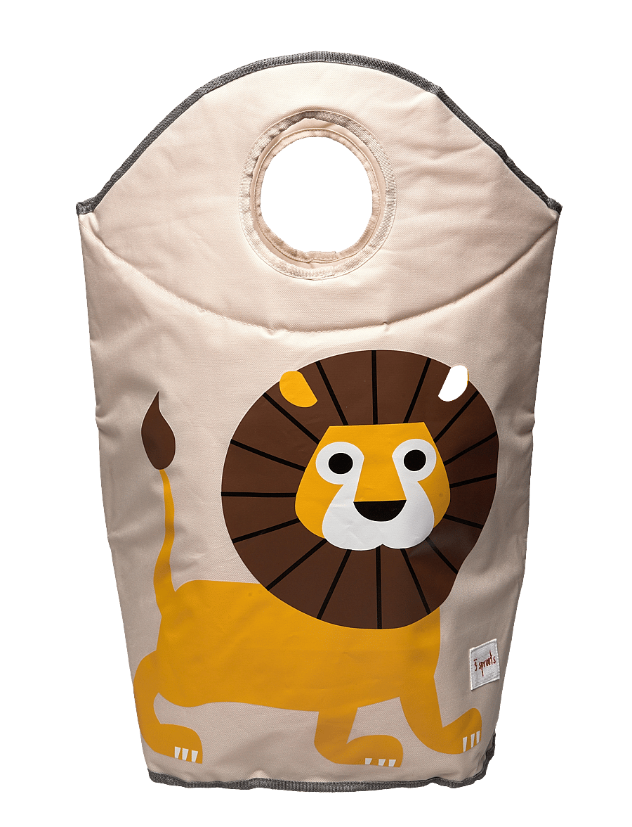 3 Sprouts - Laundry Basket - aufbewahrungskörbe - yellow - lion - 0