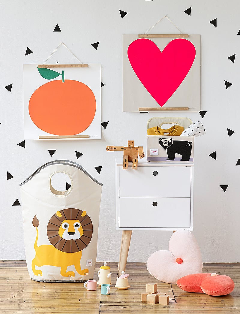 3 Sprouts - Laundry Basket - hoiukorvid - yellow - lion - 2