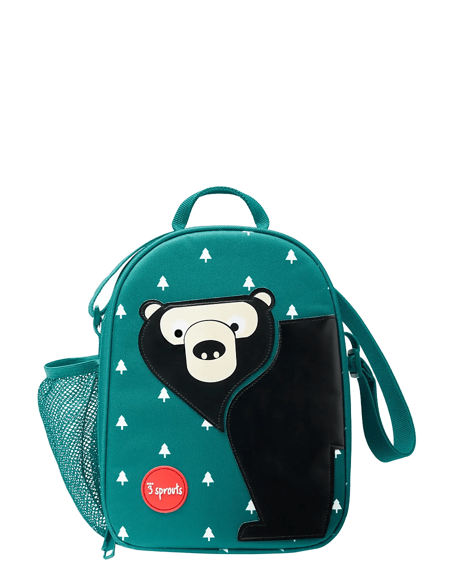 3 Sprouts - 3 Sprouts Lunch Bag, Bear/Teal - lõunasöögikarbid - green - 0
