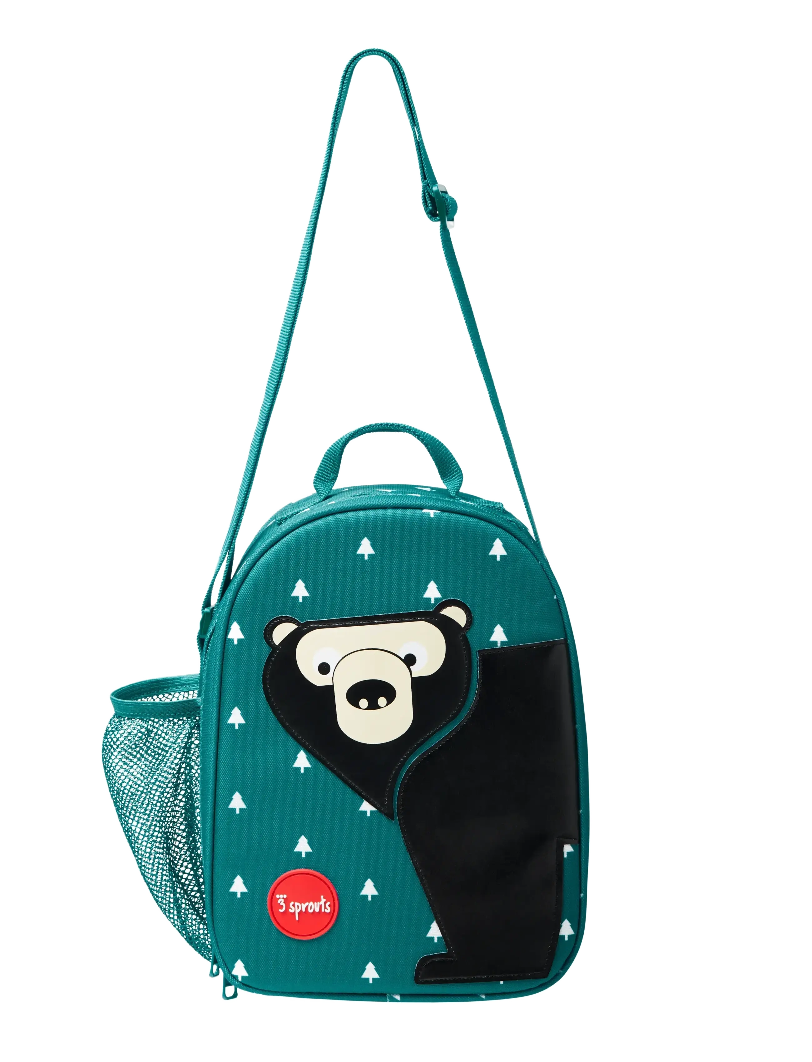 3 Sprouts - 3 Sprouts Lunch Bag, Bear/Teal - lõunasöögikarbid - green - 2