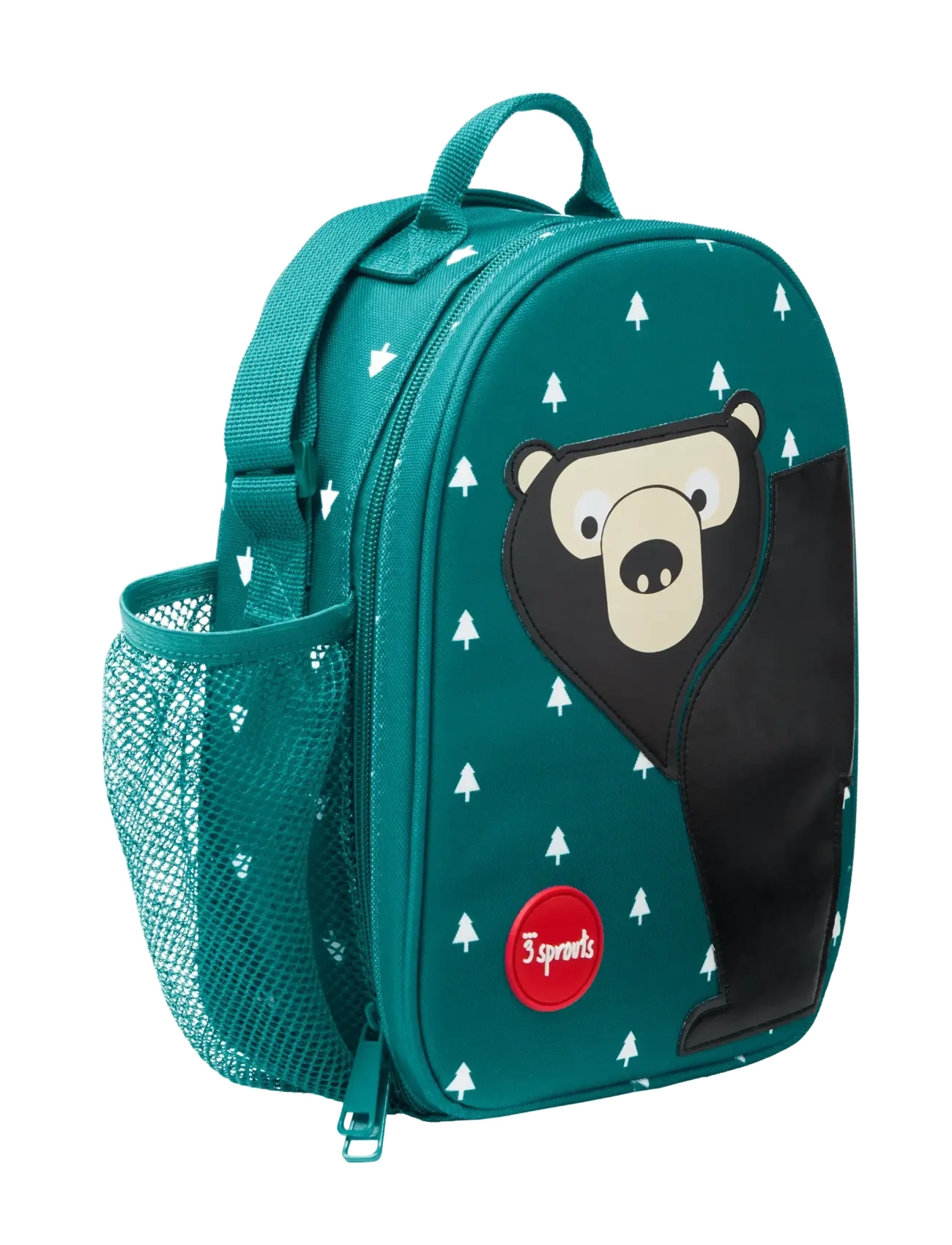 3 Sprouts - 3 Sprouts Lunch Bag, Bear/Teal - lõunasöögikarbid - green - 4
