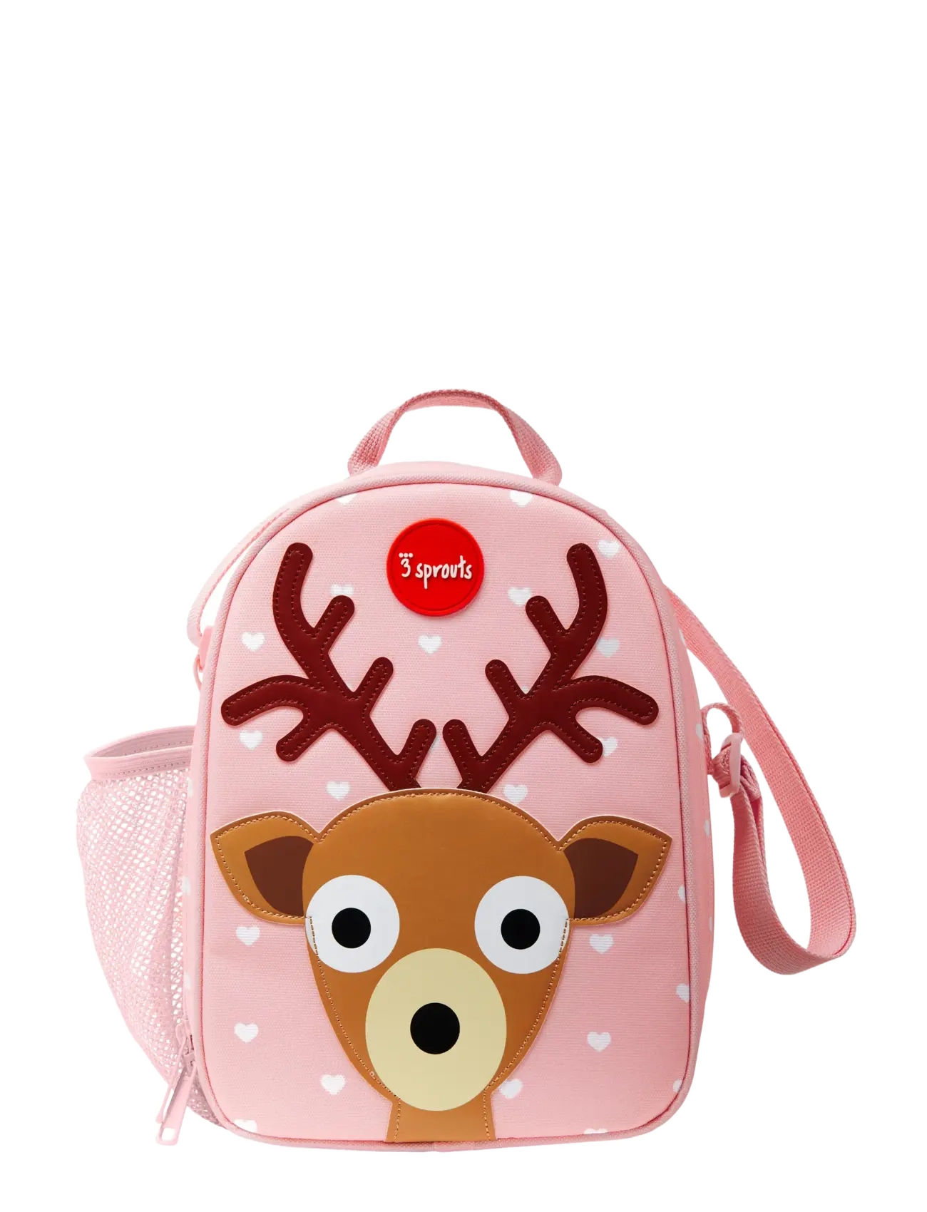 3 Sprouts Lunch Bag, Deer/Pink, Madkasse, Pink, Str: ONE SIZE