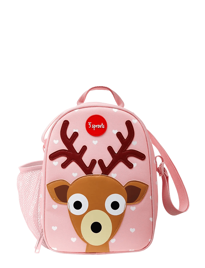 3 Sprouts - 3 Sprouts Lunch Bag, Deer/Pink - lunch boxes - pink - 1