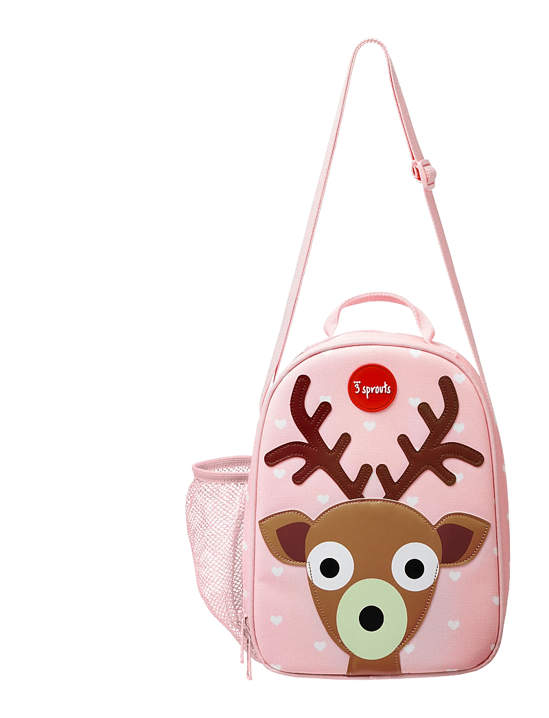 3 Sprouts - 3 Sprouts Lunch Bag, Deer/Pink - lunch boxes - pink - 2