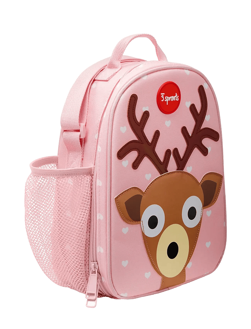 3 Sprouts - 3 Sprouts Lunch Bag, Deer/Pink - lunch boxes - pink - 4